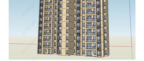 高效獲取高層住宅建筑模型 SketchUp資源與設計指南